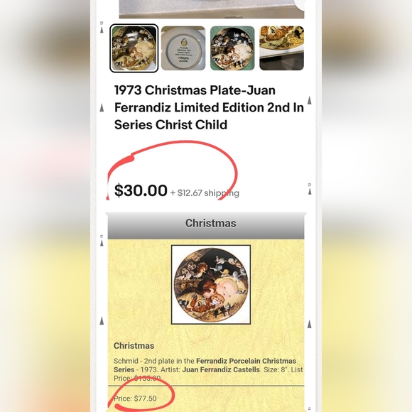 1973 Christmas Plate - Made in West Germany - Juan Ferrandiz Limited Edition - Picture 4 of 4